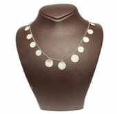 925 Ayar Gümüş Tuğralı Para Kolye thumbnail 2