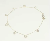 925 Ayar Gümüş Kalp ve Yıldız Halhal thumbnail 4