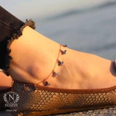 925 Ayar Gümüş Kelebekli Halhal thumbnail 4