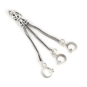 925 ayar Gümüş 3\'lü Ayyıldız Püskül thumbnail 1