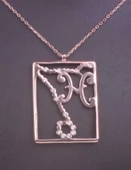 925 Ayar Rose Gümüş Balık Burcu Kolye thumbnail 4