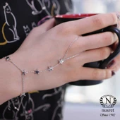 925 Ayar Gümüş Gökyüzü Yıldızlar Şahmeran Bileklik thumbnail 3