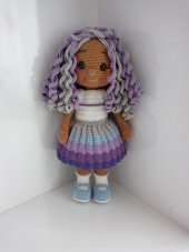 Esmer Güzeli Bebek Amigurumi Organik Oyuncak - 2