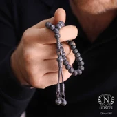 999 Ayar Gümüş Siyah  Renk Kazaz Tesbih thumbnail 9