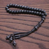 999 Ayar Gümüş Siyah  Renk Kazaz Tesbih thumbnail 2