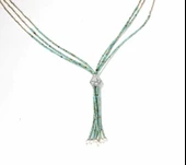 925 Ayar Gümüş Turkuaz Taşlı Kolye thumbnail 2