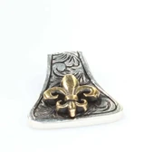925 Ayar Gümüş ve Bronz Osmanlı Motifli Erkek Kolye Ucu thumbnail 3