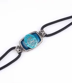 925 Ayar Gümüş Canım Babam Yazılı Derili Erkek Bileklik thumbnail 7