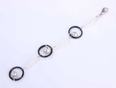 925 Ayar Gümüş 3 Halka Sedef Bileklik thumbnail 4