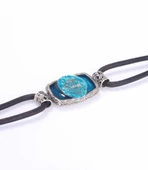 925 Ayar Gümüş Canım Babam Yazılı Derili Erkek Bileklik thumbnail 10