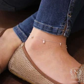 925 Ayar Gümüş Çam Ağacı ve Kozalak Halhal thumbnail 12