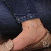 925 Ayar Gümüş Çam Ağacı ve Kozalak Halhal thumbnail 11