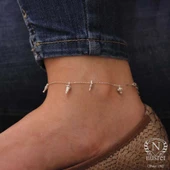 925 Ayar Gümüş Çam Ağacı ve Kozalak Halhal thumbnail 10