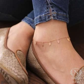 925 Ayar Rose Gümüş Yaprak Modeli Halhal Bileklik thumbnail 7