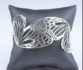 925 Ayar Gümüş Kelebek Bilezik thumbnail 4