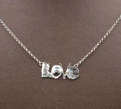 925 Ayar Gümüş Kayak Aşıklarına Özel Kolye thumbnail 1