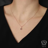 925 Ayar Gümüş Mistik Topaz Kolye thumbnail 3