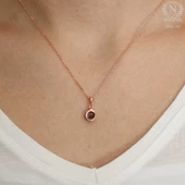 925 Ayar Gümüş Mistik Topaz Kolye thumbnail 1