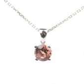 925 Ayar Gümüş Zultanit Tektaş Kolye thumbnail 3