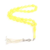 925 Ayar Gümüş Sıkma Kehribar Tesbih thumbnail 4