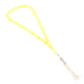 925 Ayar Gümüş Sıkma Kehribar Tesbih thumbnail 2