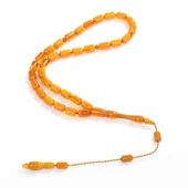 Sıkma Kehribar Sarı Tesbih thumbnail 1