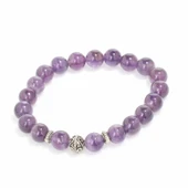 Nusrettaki 925 Ayar Gümüş Ametist Taşlı Bileklik thumbnail 3