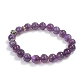 Nusrettaki 925 Ayar Gümüş Ametist Taşlı Bileklik thumbnail 1