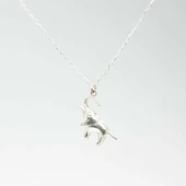 925 Ayar Gümüş Fil Model Kolye thumbnail 1