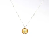 925 Ayar Gümüş Sonsuzluk Sitrin Kolye thumbnail 2