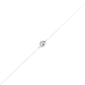 925 Ayar Gümüş Sonsuzluk Ametist Bileklik thumbnail 2