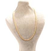 925 Ayar Gümüş Halat Zincir Kolye thumbnail 4