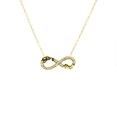 925 Ayar Gümüş Sen Ben Sonsuza Kadar Kolye thumbnail 2