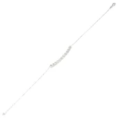 925 Ayar Gümüş Zirkon Taşlı 11 Sıra Suyolu Bileklik thumbnail 3