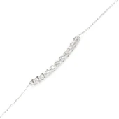 925 Ayar Gümüş Zirkon Taşlı 11 Sıra Suyolu Bileklik thumbnail 2