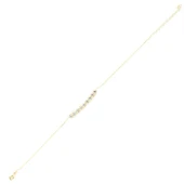 925 Ayar Gümüş Zirkon Taşlı 9 Sıra Suyolu Bileklik thumbnail 3