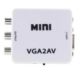 Vga To Av 3Rca Video 1080p Çevirici Dönüştürücü Adaptör 3.5mm Destekli - 2