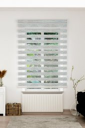 Gri Zebra Stor Perde - 2