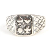 925 Ayar Gümüş Poker Yüzük thumbnail 6