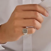 925 Ayar Gümüş Şövalye Model Yüzük thumbnail 1