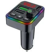 Concord C617 Rgb Işıklı PD 18 + QC 3.1A Şarj Bluetooth 5.1V Fm Transmitter - 2
