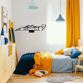Veraart Işıklı Kişiselleştirilebilir Araba Temalı Tablo Formula 1 F1 Dekoratif Gece Lambası 80 cm - 12