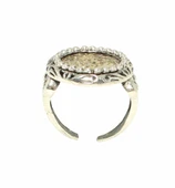 925 Ayar Gümüş Antik Bizans Sikkesi Tasarım Yüzük thumbnail 4