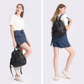 Yıkama Deri Orta Boy Kadın Sırt Çantası 21-K Barcelona 1846 - 5