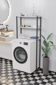 Çamaşır Makinası Üstü 3 Raflı Banyo Düzenleyici WC Klozet Üstü Raf Beyaz - 2