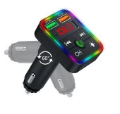 Concord C618 Rgb Işıklı PD 18 + QC 3.1A Şarj Oynar Başlıklı Bluetooth 5.1V Fm Transmitter - 4