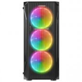 Everest 600W-Peak X-Racer TG RGB Fan Mid Tower - 2