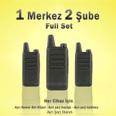 Çaycı Telsizi 1 Merkez 2 Şube Full Set - 1