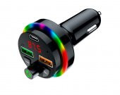 Sprange STF1 Rgb Işıklı PD 25W + QC 3.1A Şarj Bluetooth 5.1V Fm Transmitter - 4