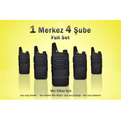 Çaycı Telsizi 1 Merkez 4 Şube Full Set - 1